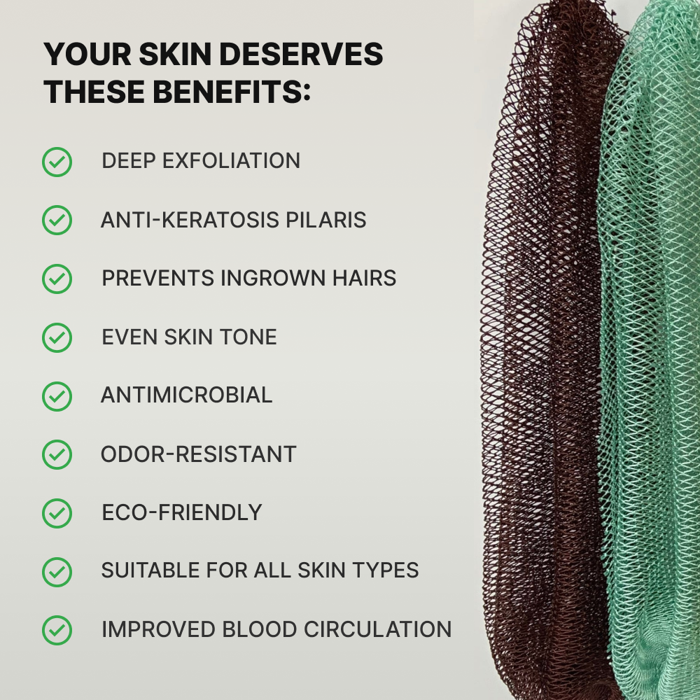 Ember & Root African Exfoliating Body Net Sponge 101.6cm